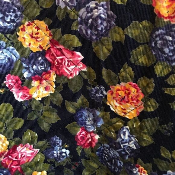 VINTAGE THE EAGLE'S EYE QUILTED CORDUROY FLORAL BLAZER - Picture 8 of 8